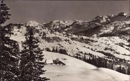 AK von der Rotenfluh: Brünnelistock, Ibergeregg, Sihltalerb.