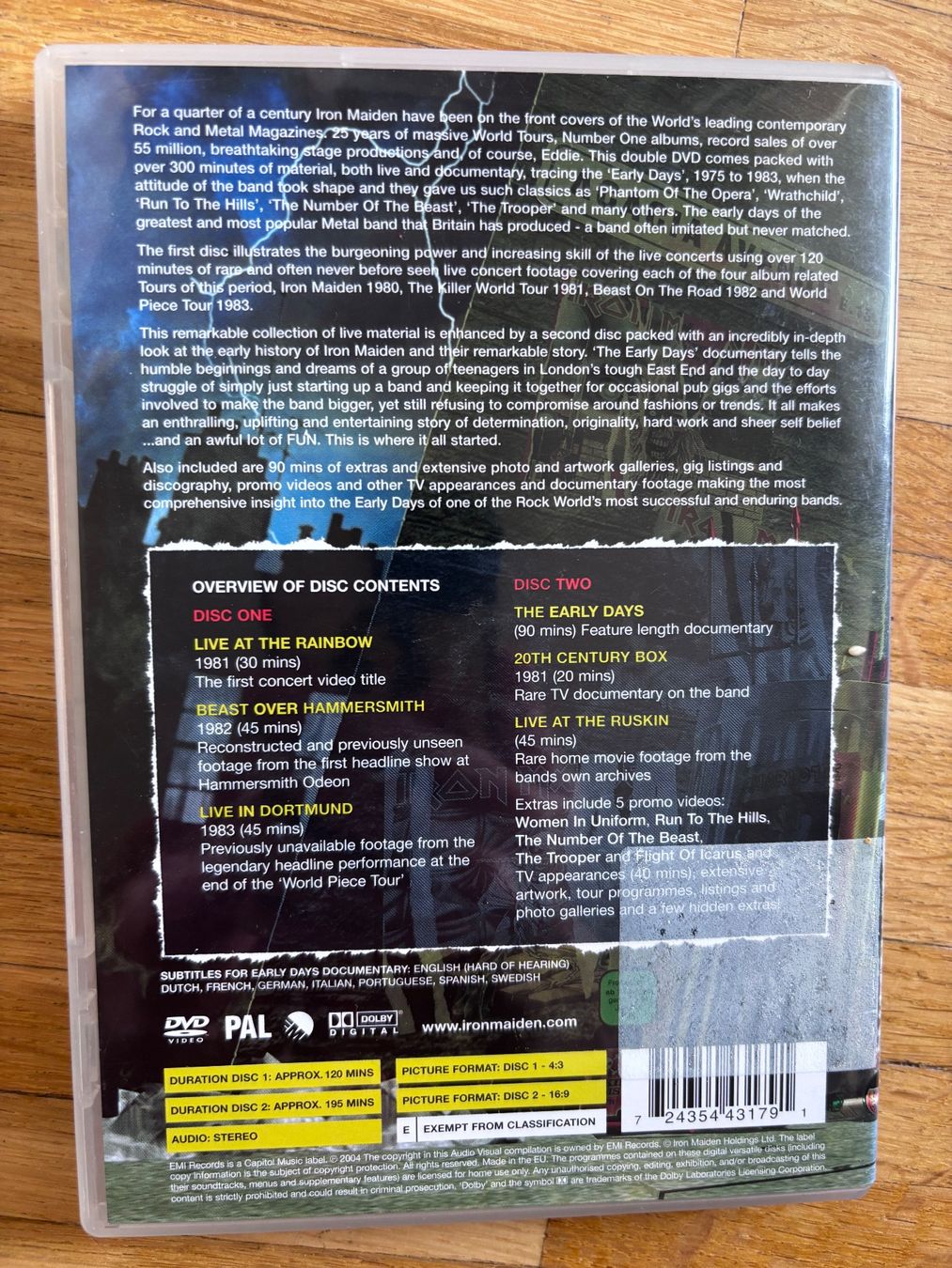 Tutti i DVDs: IRON MAIDEN: The Early Days – Usato da Basel venduto da san_2qlq 1