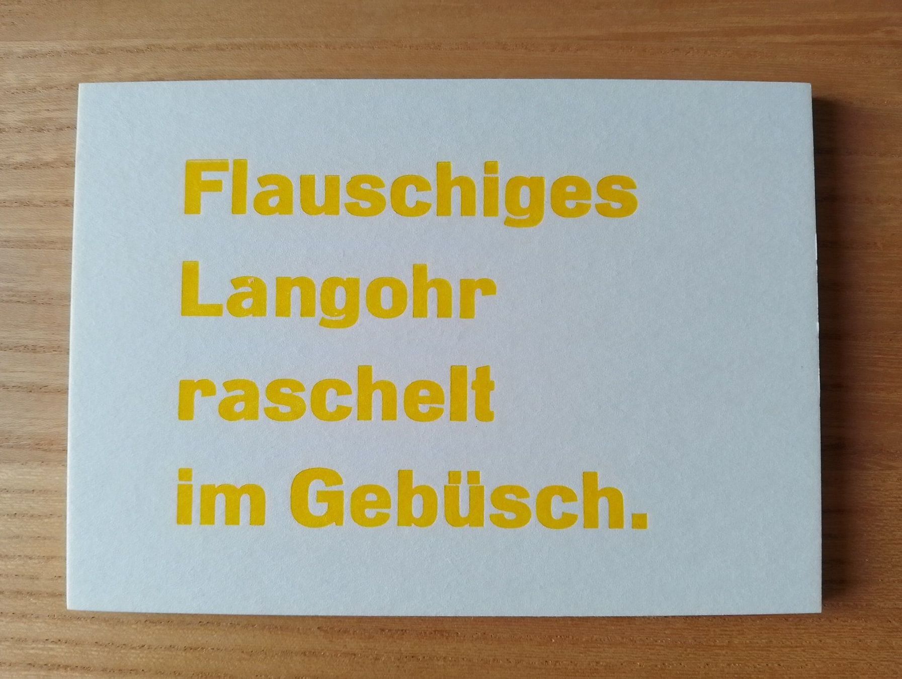 Cartoline: 4 Postkarten in Bleisatz auf Bierdeckel-Karton inkl. Couvert – Nuovo e nell'imballaggio originale da Luzern venduto da Seri4