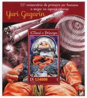 Block "Raumfahrt. Juri Gagarin". São Tomé und Príncipe