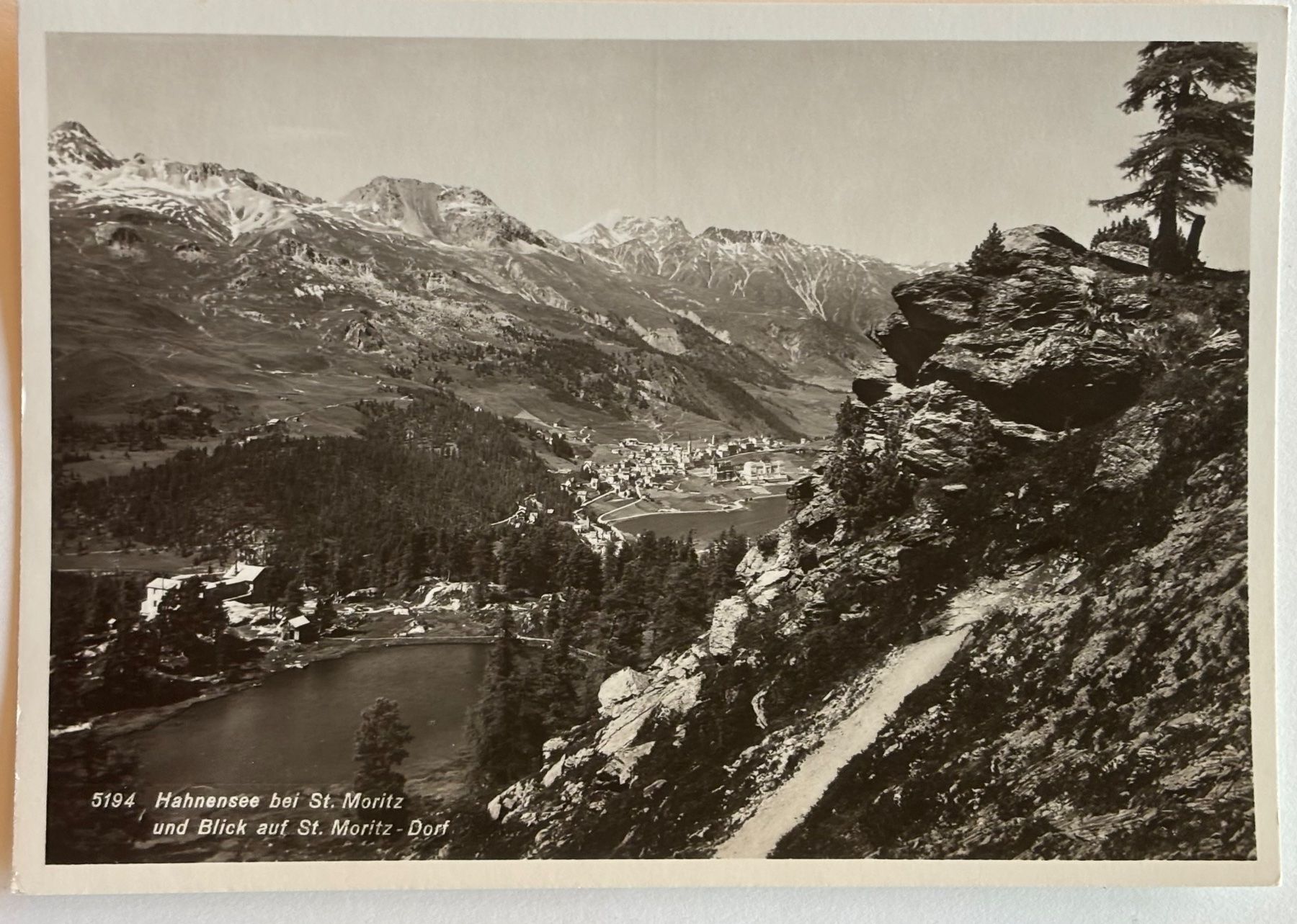 Cartes postales: Albert Steiner, St. Moritz - Hahnensee bei St. Moritz – D'occasion à Frauenfeld par Merk52