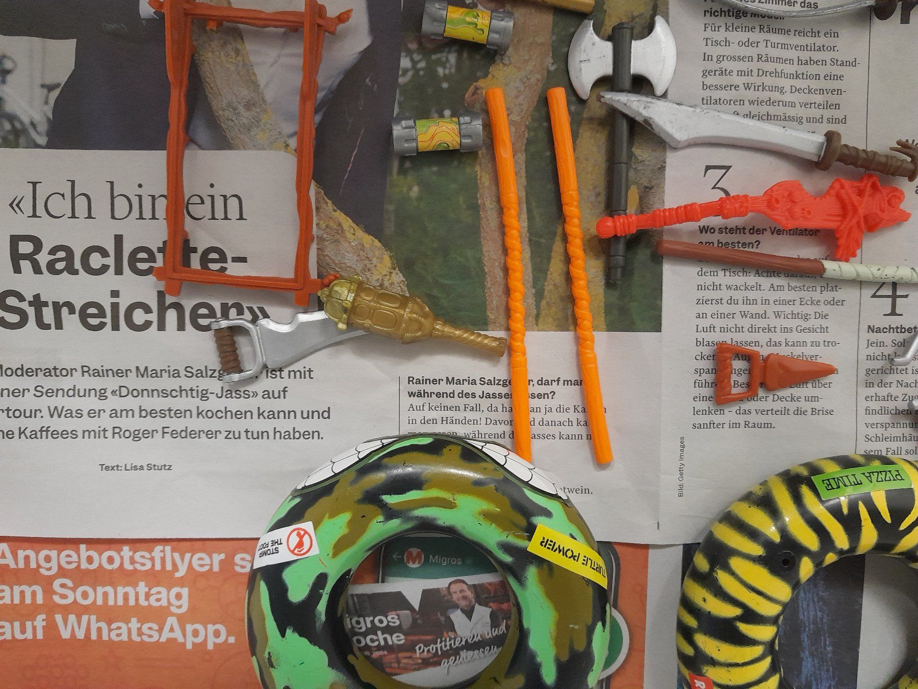 Giocattoli: teenage mutant ninja turtles weapons – Usato da Rüti ZH venduto da Alemanni 3