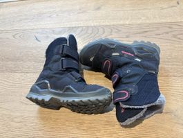 Winterstiefel Lowa Gore-Tex blau/pink Grösse 29