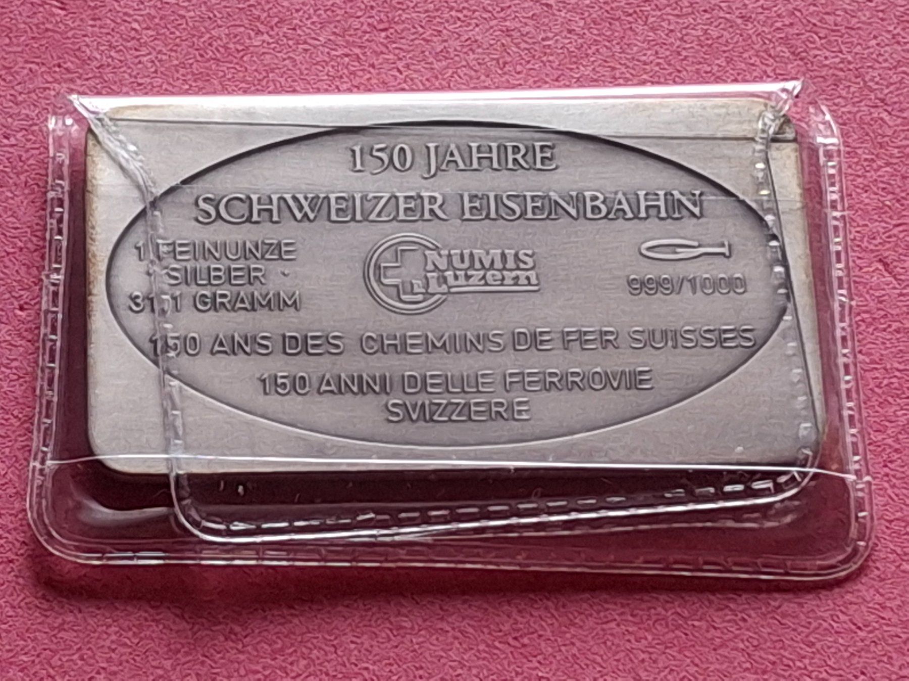 Metalli preziosi: TOGGENBURG - 1 OZ FEINSILBER – Usato da Boniswil venduto da dpd4coins 1