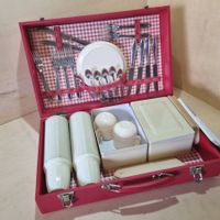 Picknick Koffer für 6 Personen, Vintage