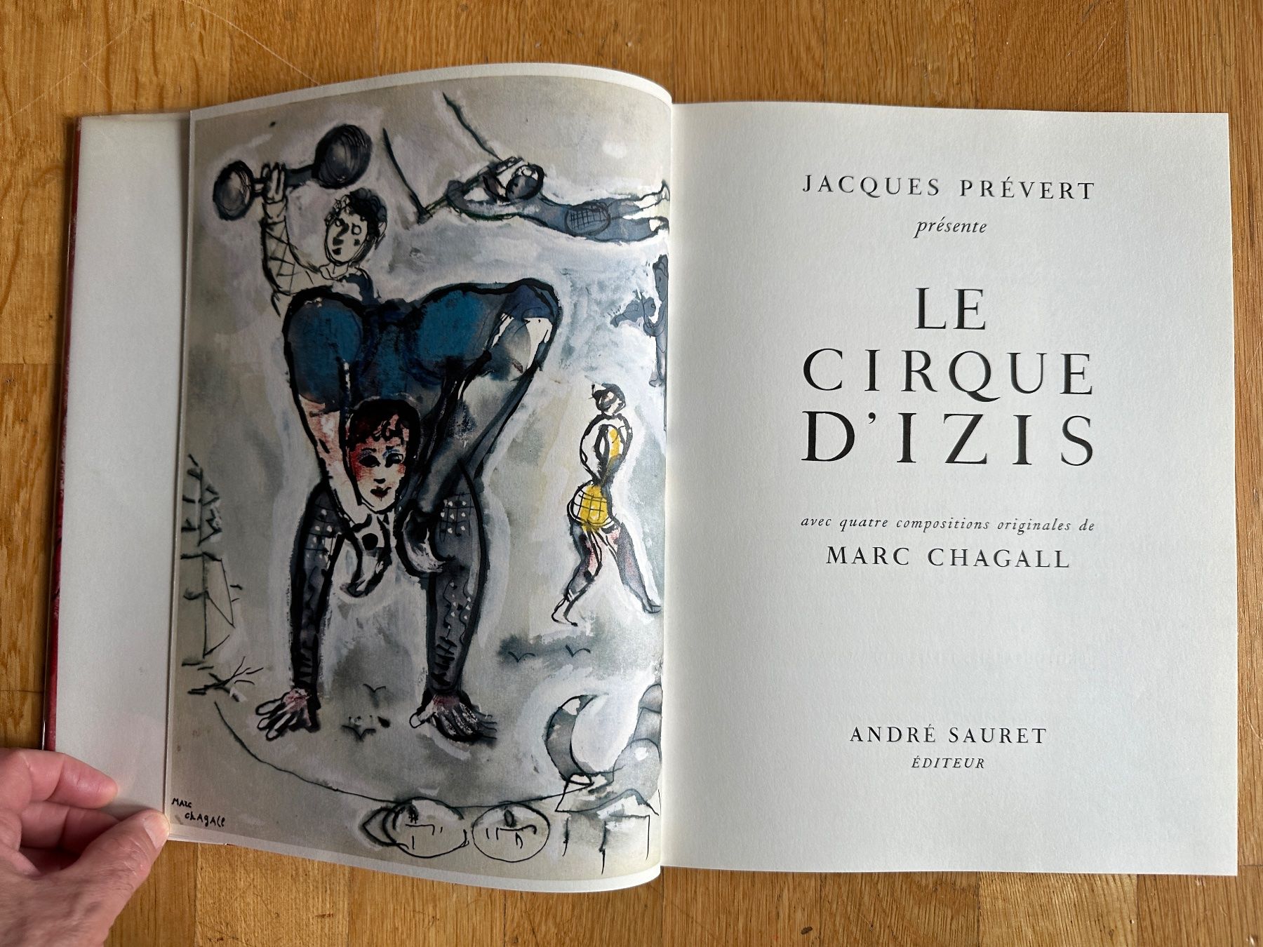 Libri: Jacques Prévert/Marc Chagall:  Le Cirque D`Izis 1965 – Usato da Zürich venduto da allp 2