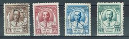Indonesien 1955, 10 Jahre Indonesische Post, Serie gestempel
