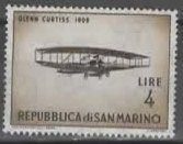 SAN MARINO : altes Flugzeug : GLENN CURTISS 1908 (21