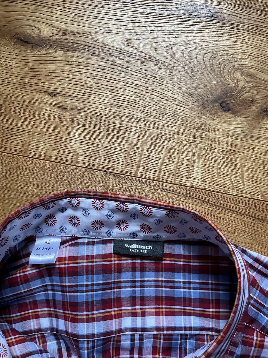 Walbusch Camicette: Walbusch Bluse NEU Bequembluse Karohemd Grösse 42 – Nuovo (secondo la descrizione) da Schönenberg ZH venduto da fri_w6t6 1