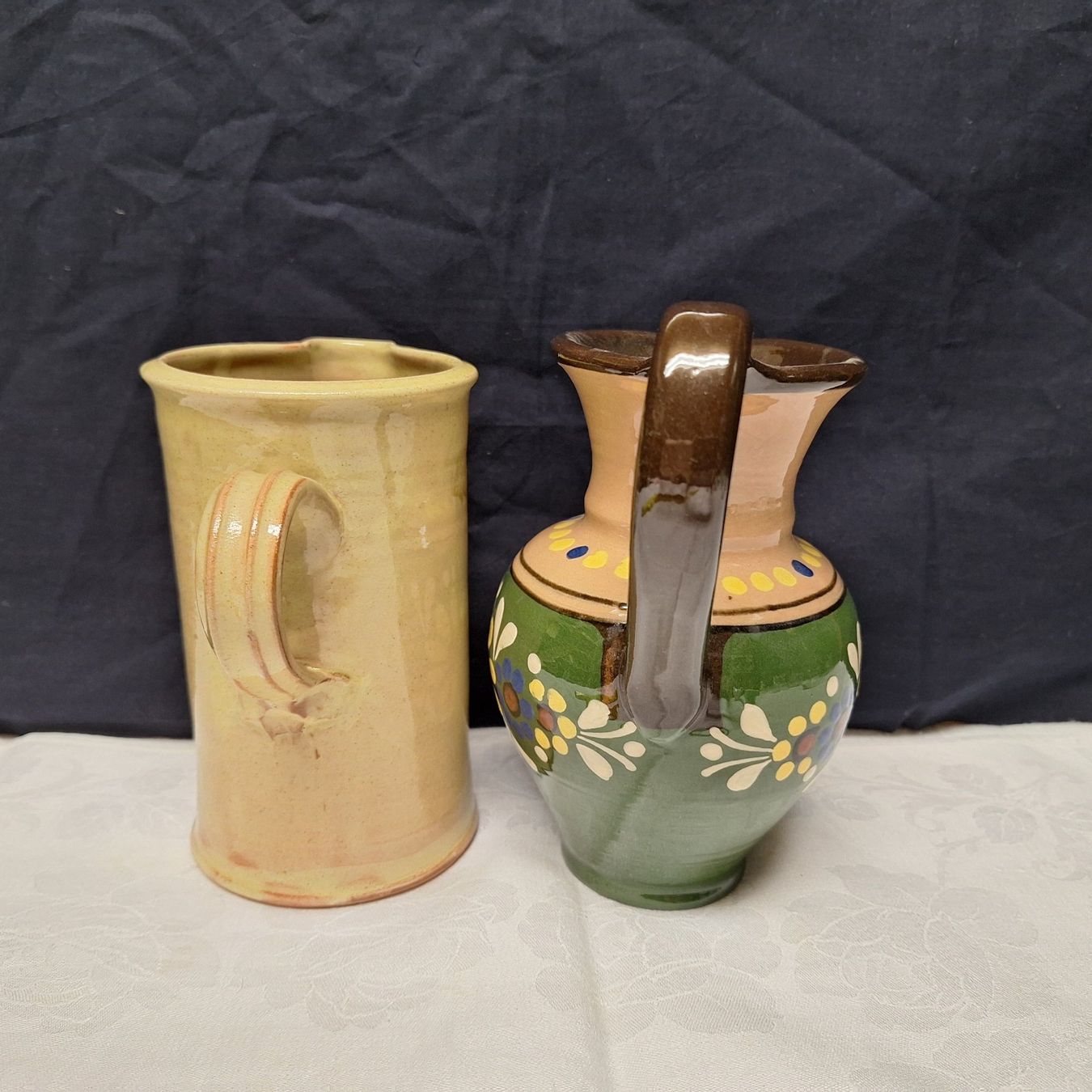 Caraffe: 2 rustikale Keramik Krüge – Usato da Winterthur venduto da Goldpipau 1