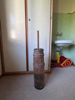 Antikes Butterfass aus Holz mit Stampfer gebraucht