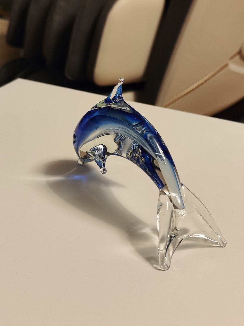 Figuren: Glasfigur Delfin blau transparent – Gebraucht aus Ermatingen von Nikitachen 2