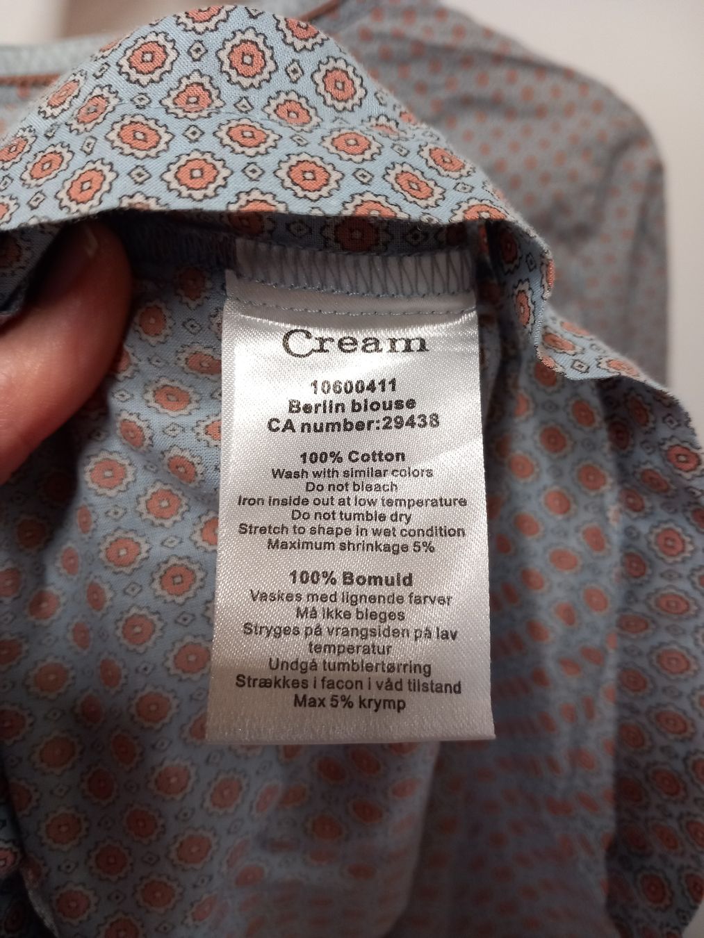 Cream Tuniken: Süsse Bluse / Tunika von Cream Gr.40 Baumwolle – Gebraucht aus Gwatt (Thun) von umwelt-brocki 4