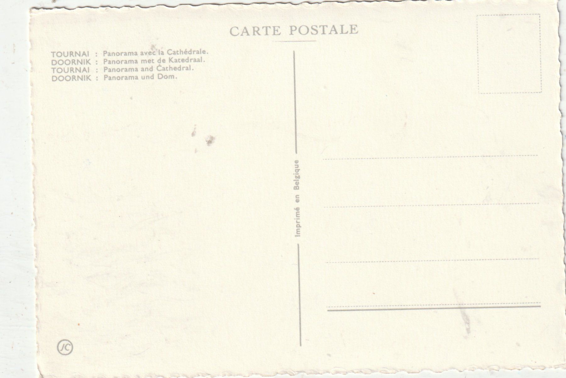 Cartes postales: Tournai Dom – D'occasion à Lumbrein par made02 1