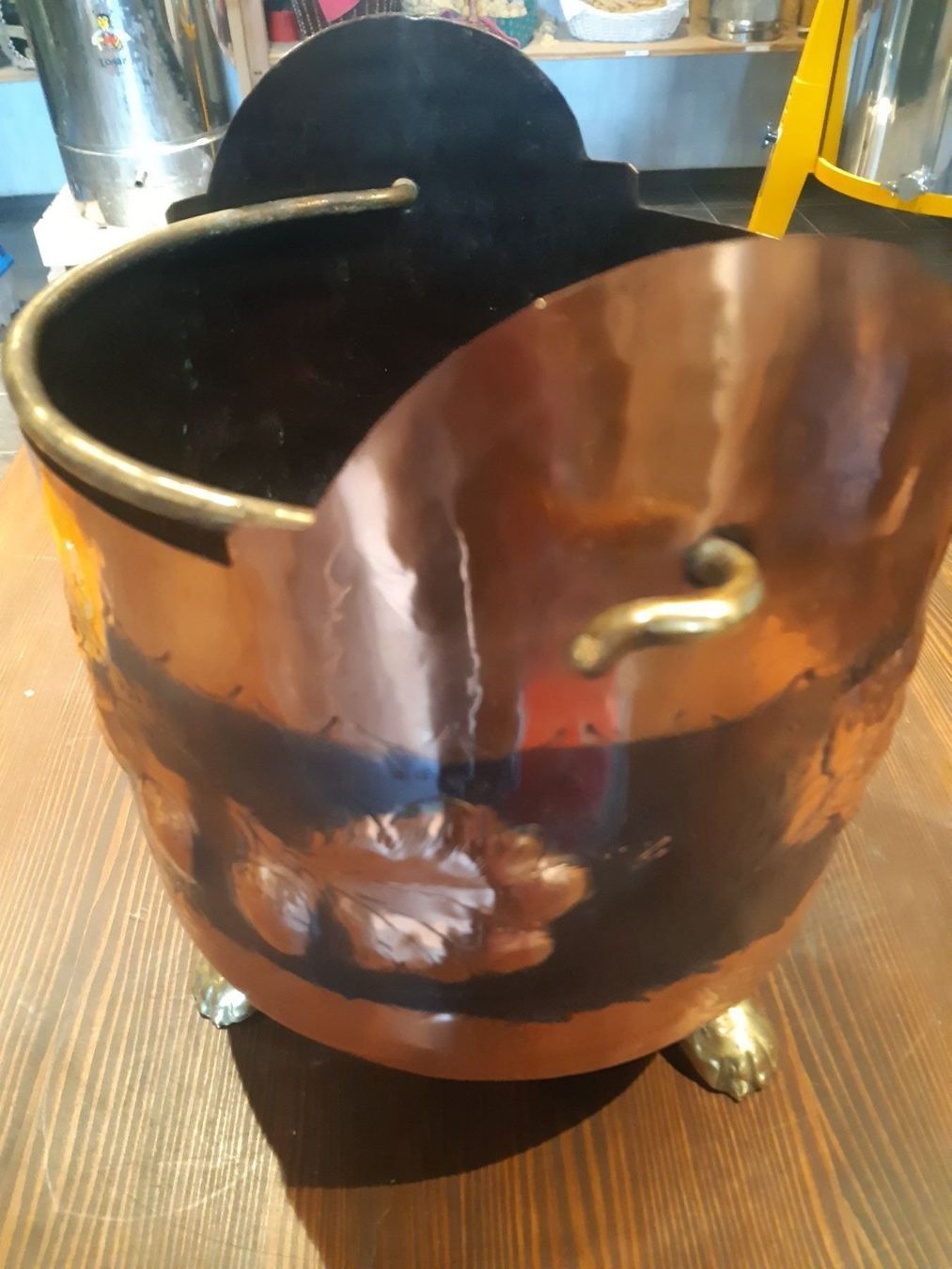 Pots de fleurs: Kupertopf mit Messing – D'occasion à Grindelwald par carro5 2