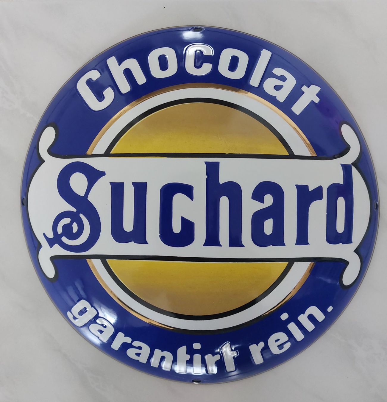 Suchard Insegne: Emailschild Chocolat Suchard – Usato da Schenkon venduto da Elbarto007 1