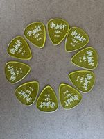 10 Stück Dunlop Plektren X-H gelb neu