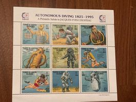 Turks & Caicos Briefmarken, Autonomes Tauchen 1825-1995