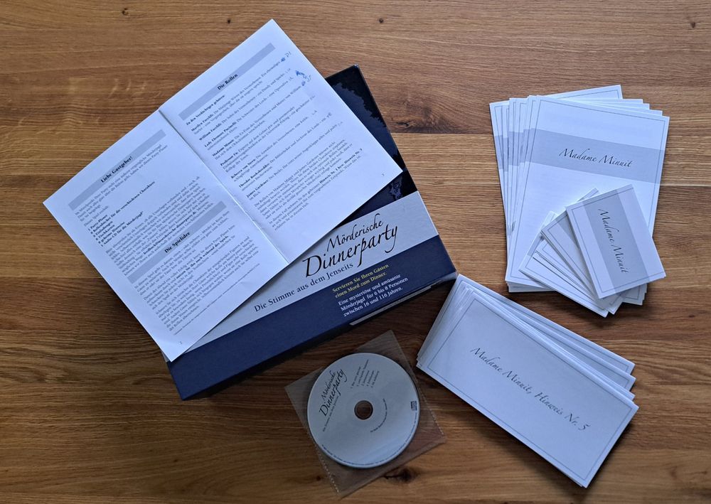 Mörderische Dinnerparty – Die Stimme Aus Dem Jenseits – Krimidinner Spiel Für 6–8 Personen Ab 16
