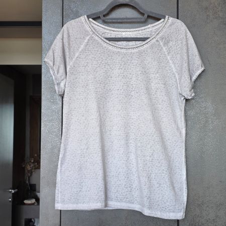 🐸 T-SHIRT GEMUSTERT ca M