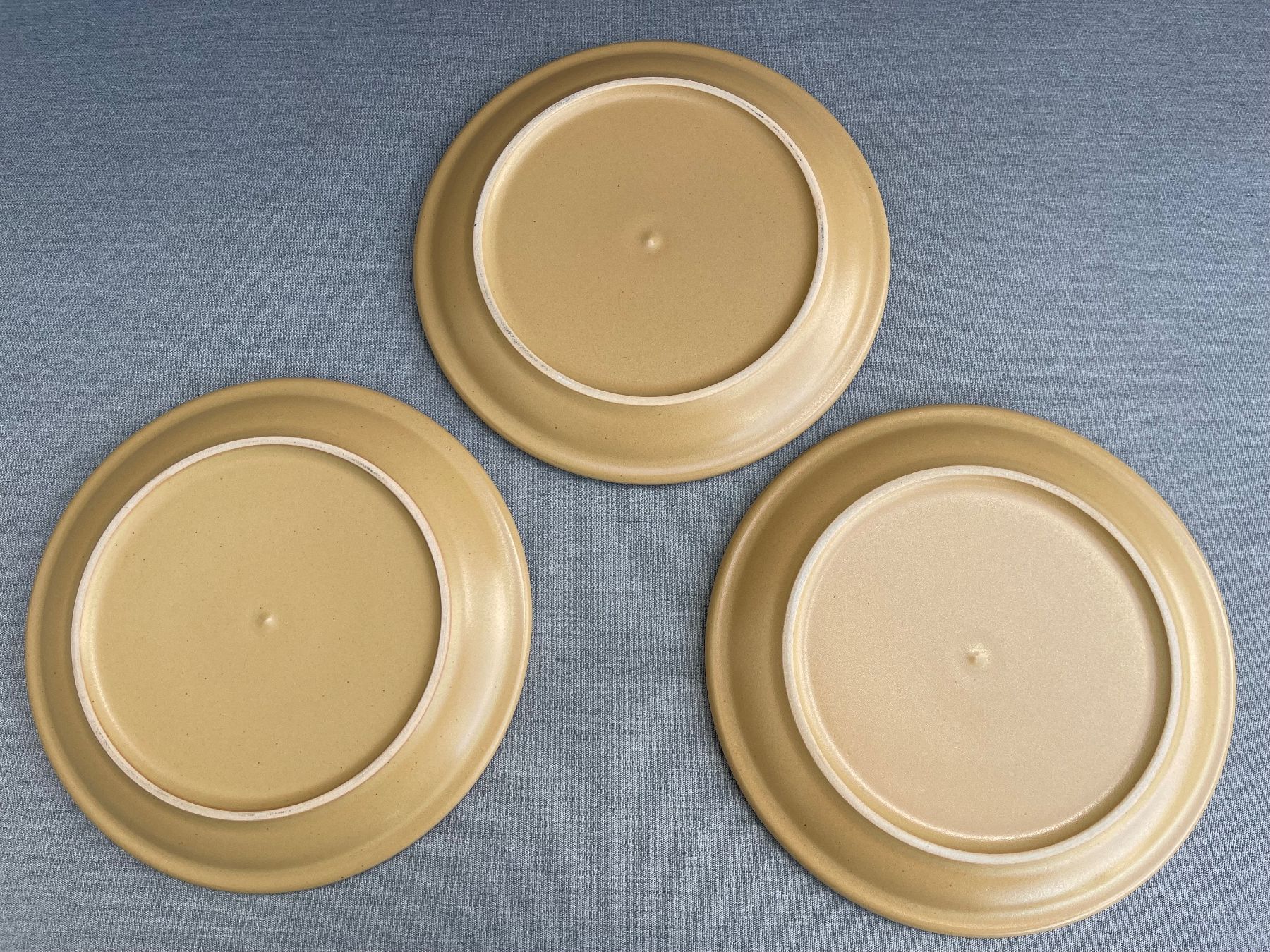 Piatti: 6 Fondue Teller Beige mit Motive – Nuovo (secondo la descrizione) da Turbenthal venduto da mmtuescher 1