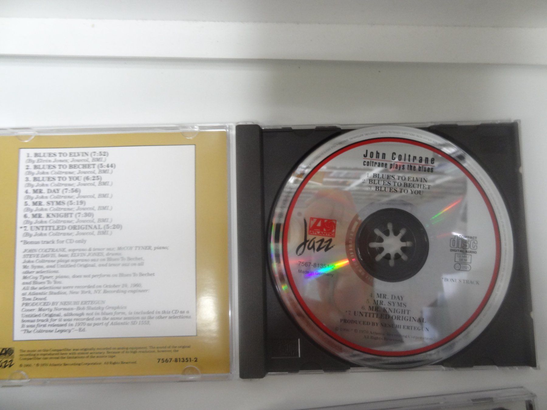 CD: John Coltrane - Coltrane Plays The Blues CD – Usato da luzern venduto da musicandart 2