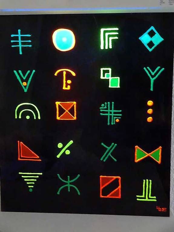 Poster & Bilder: Fluoreszierendes Bild – Gebraucht aus Starrkirch-Wil von ursus0512 1