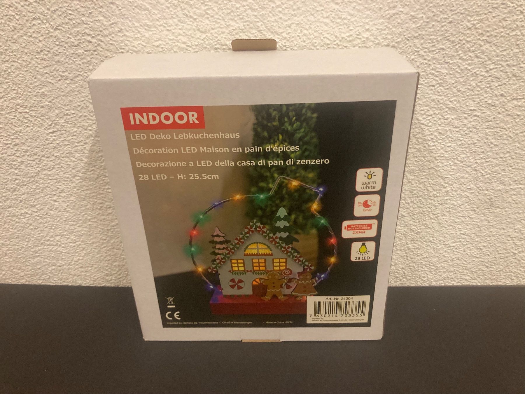Alle Dekorationen: LED Deko  Lebkuchenhaus, 25,5 cm hoch, 28 LED, Timerfunktion – Neu und originalverpackt aus Neuenhof von jorogo 5