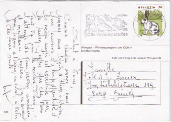 Cartes postales: Wengen – D'occasion à Binningen par Mountainrider 1