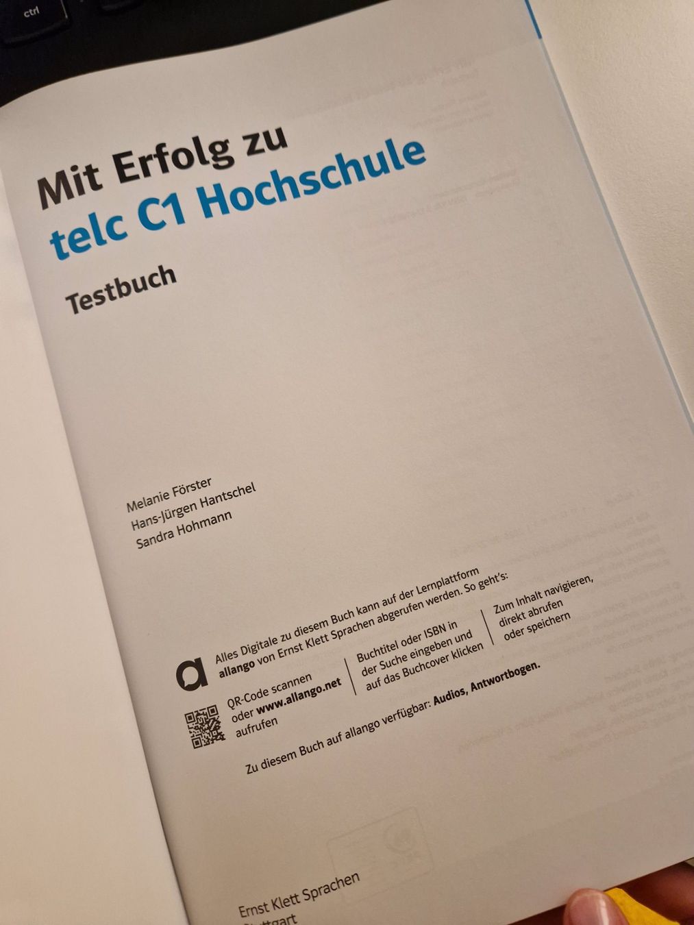 Bücher: Mit Erfolg zu telc C1 Hochschule Testbuch – Neu (gemäss Beschreibung) aus Dübendorf von Olenaaa 3