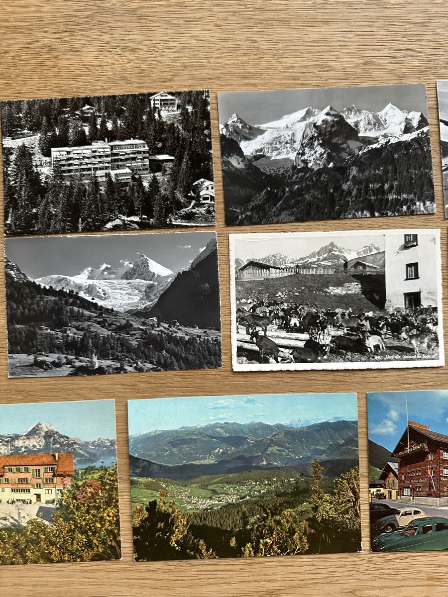 Cartoline postali: Schweiz - 11 schöne Ansichtskarten 1960er Jahren  – Usato da Schmitten / FR venduto da Samsara169 2
