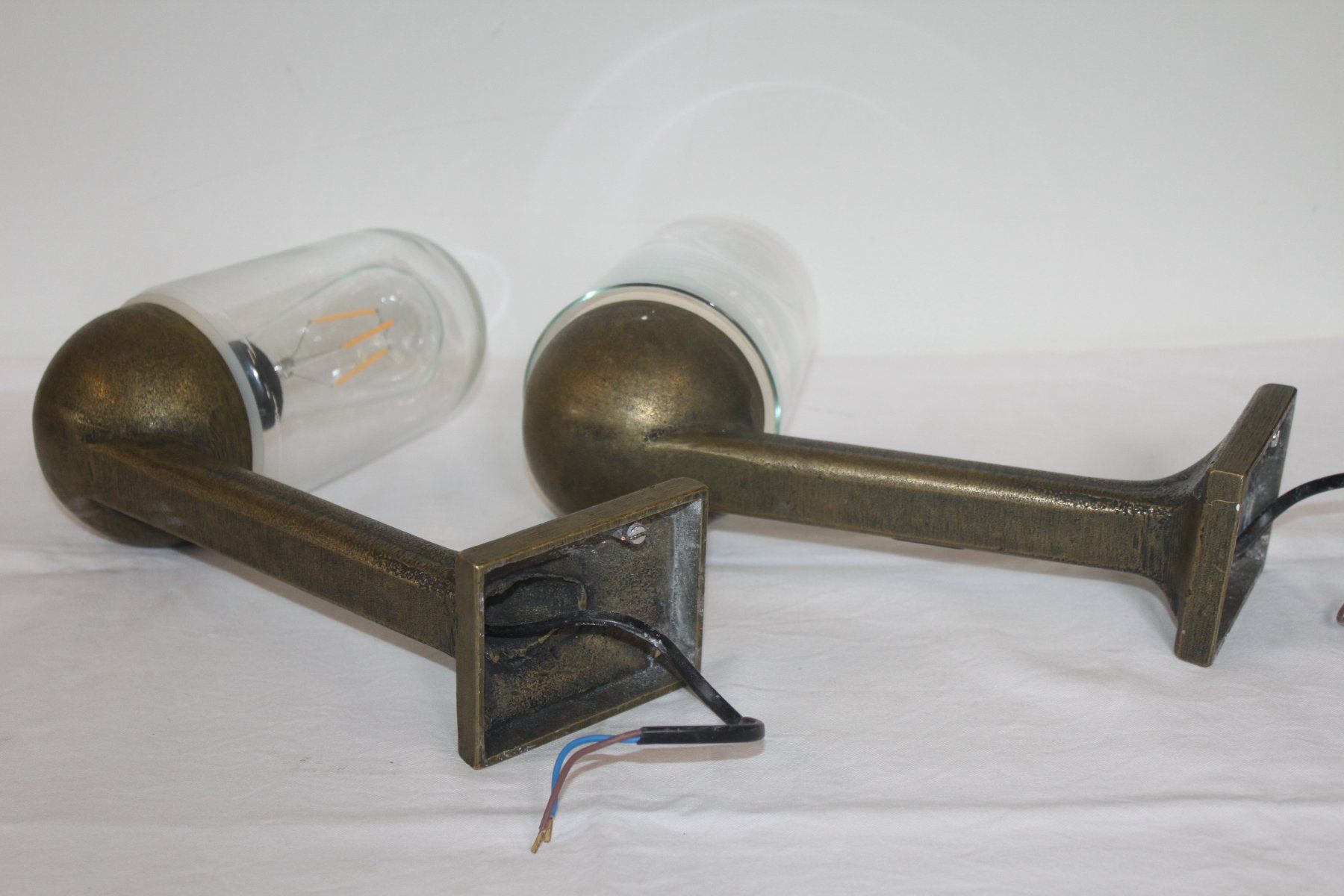 Lampade: 1 Paar KS Messing Wandleuchten – Usato da Glarus venduto da Toni-Glarus 4