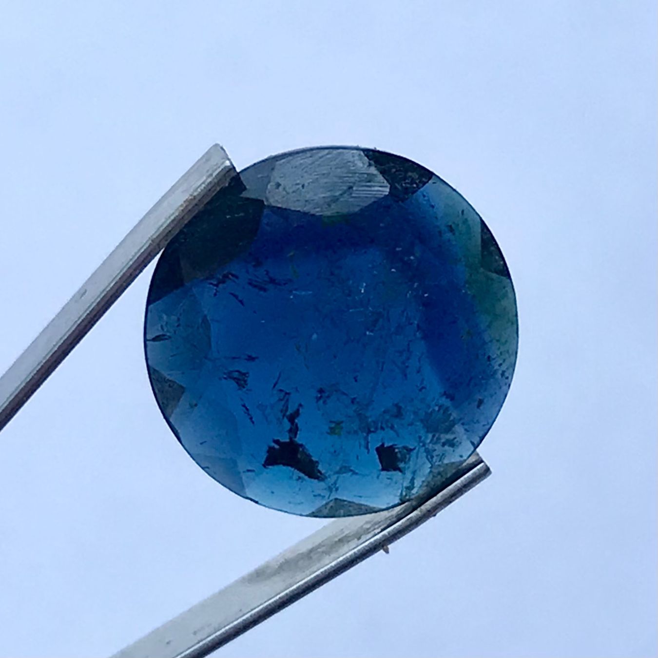 Edelsteine: Indigolith, blauer Turmalin, 1.6 Karat, Indigolite – Neu (gemäss Beschreibung) aus Biel von djvalbnc
