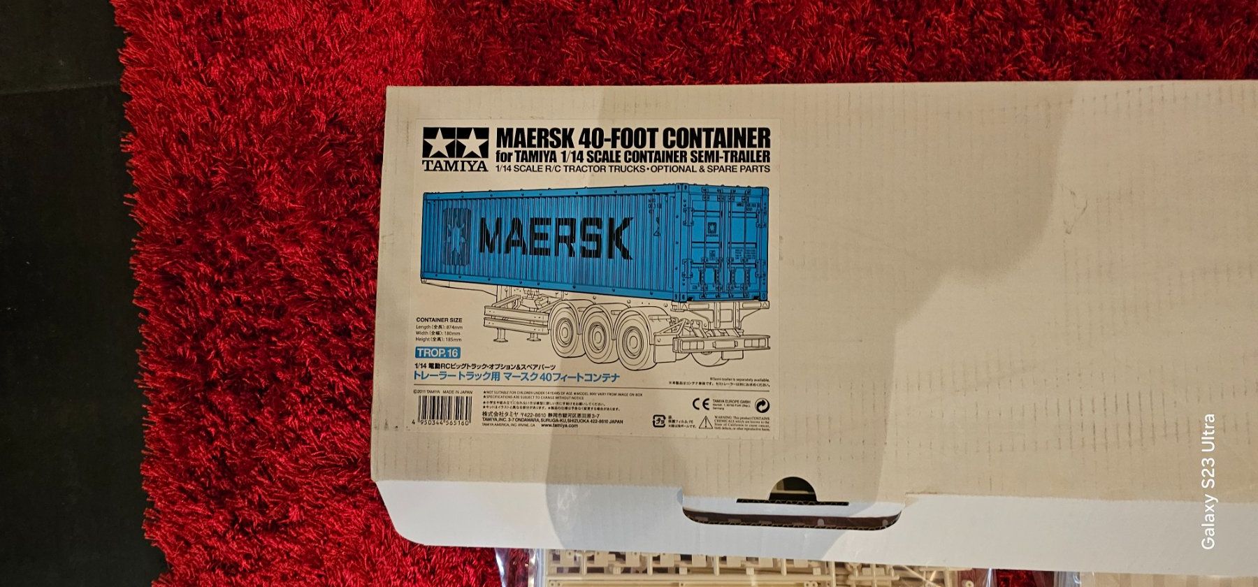 RC Modellbau: Tamiya Maersk 40-ft Container 1:14 Scale Model Kit – Gebraucht aus Wädenswil von allesmussraus01