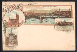 Litho Basel, Münster, Spalenthor, Pfalz