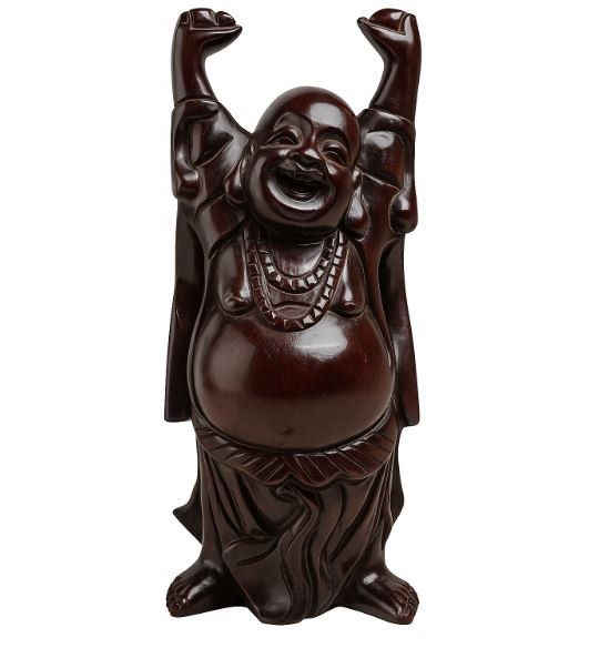 Statuette: Hotai oder Budai Holzfigur - Lachender Buddha – Usato da Flums venduto da Flumsantik