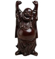 Hotai oder Budai Holzfigur - Lachender Buddha