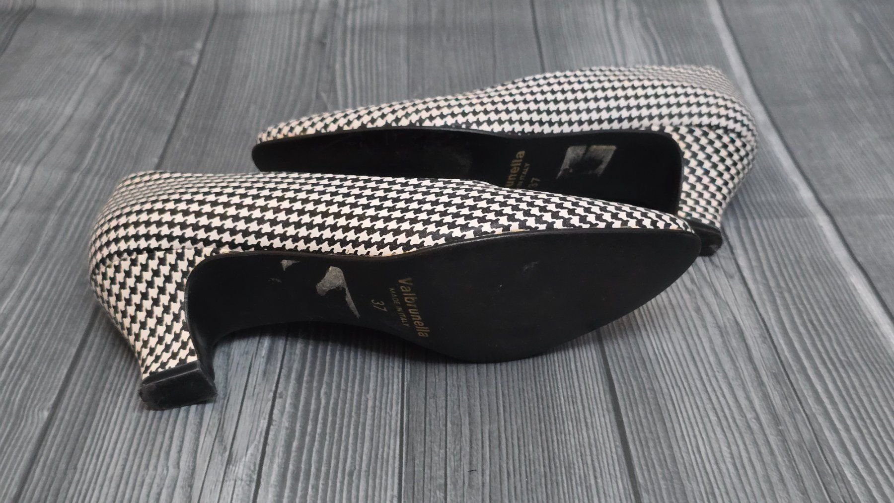 Scarpe da donna: 💞​ Leder Pumps - 37 - Hahnentritt / Houndstooth – Usato da Thalwil venduto da VitaMini 4