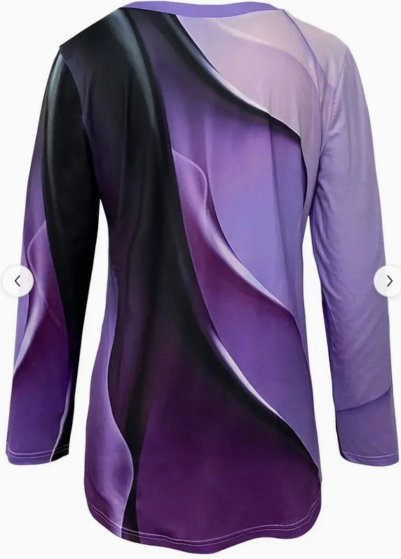 Top: Top Langarm violett abstrackter Print Grösse M/38 – Nuovo (secondo la descrizione) da Horn venduto da sonjamenzi 2