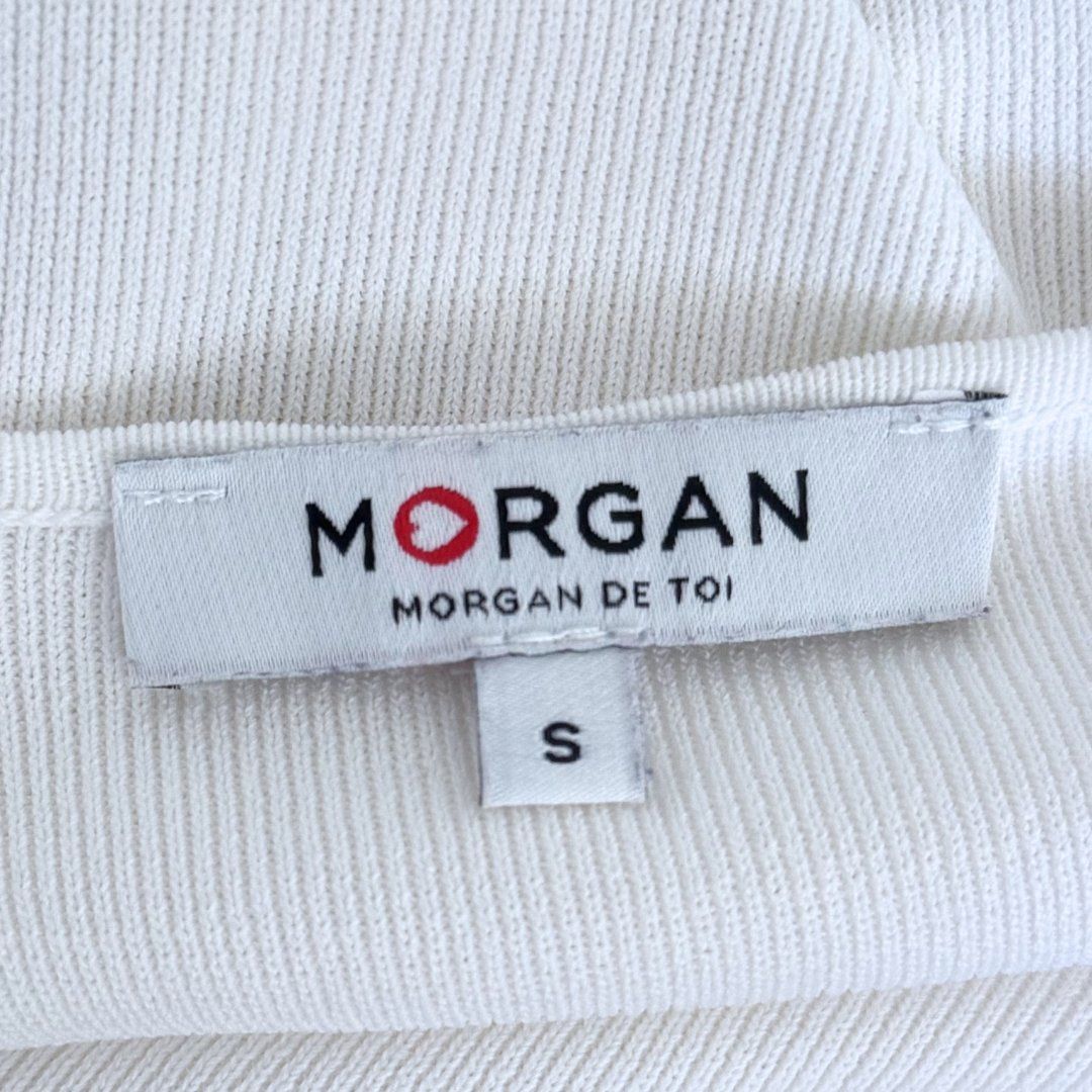Morgan Top: MORGAN Top Blanc Manches Courtes - Taille S – Usato da Vevey venduto da secondlifevevey 3