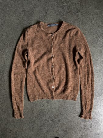 Cardigan Ralph Lauren Wolle Kaschmir braun Grösse S-M