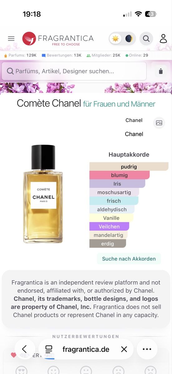 Chanel Profumi & Eau de Toilette: Chanel Comète – 2 ml – Usato da Sursee venduto da nri_sbv9 1