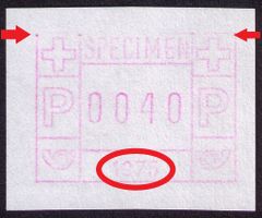 ATM SPECIMEN Nr. 3_Abart OHNE OBERLINIE___PROBEDRUCK 1975 !!