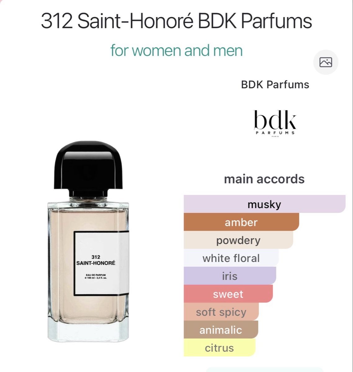 Profumi & Eau de Toilette: Parfum BDK 312 Saint-Honore 100 ml – Usato da Zürich venduto da Thetimtam 3