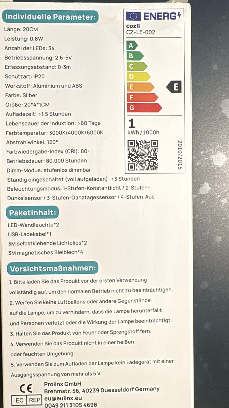 Lampade: Schrankleuchte – Nuovo e nell'imballaggio originale da Hinwil venduto da Hadli 5