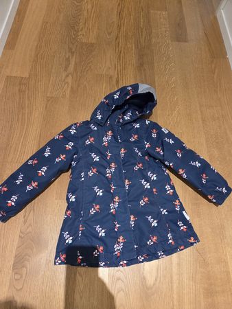 Reima Kinderjacke blau mit Blumenmuster Grösse 110