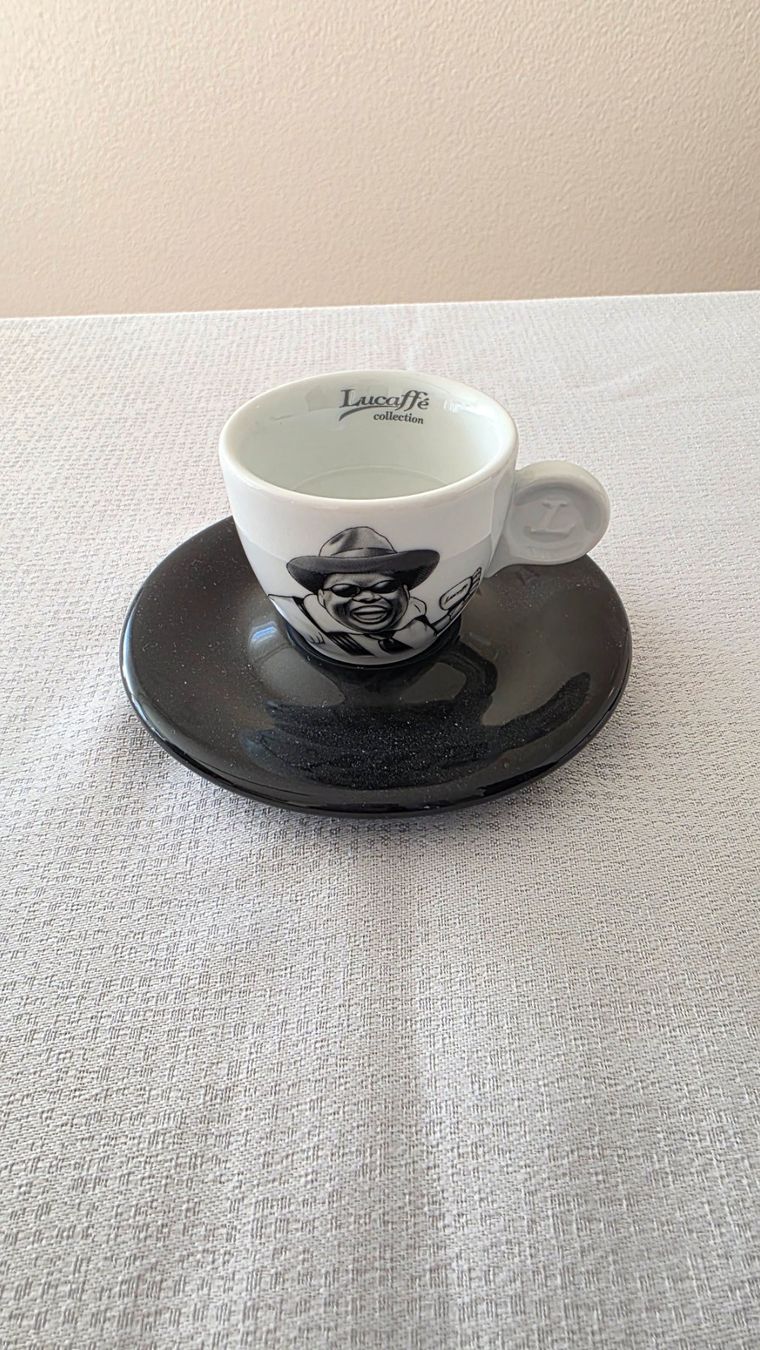 Tazze: Original Lucaffé Espresso-Tasse mit Unterteller – Usato da Herrliberg venduto da ZWGMBH