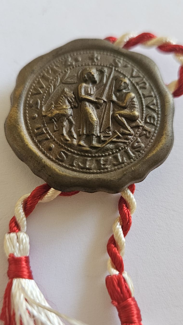 Medaillen: Original Schweizer Siegelmarke 1291-1941 – Gebraucht aus Ettingen von samiba 1