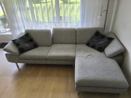 Sofa mit Chaiselongue von W. Schillig