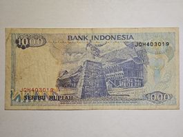 Indonesien 1000 Rupiah Banknote, Jahr 1998